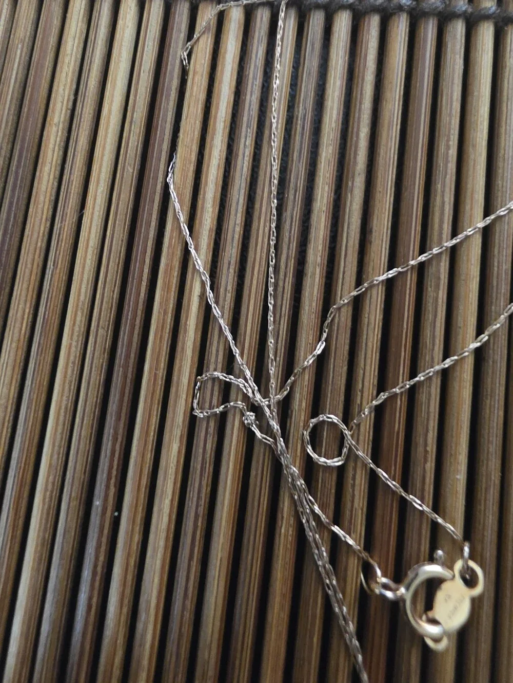 10k Diamond Heart Rose Gold Necklace (Vintage)